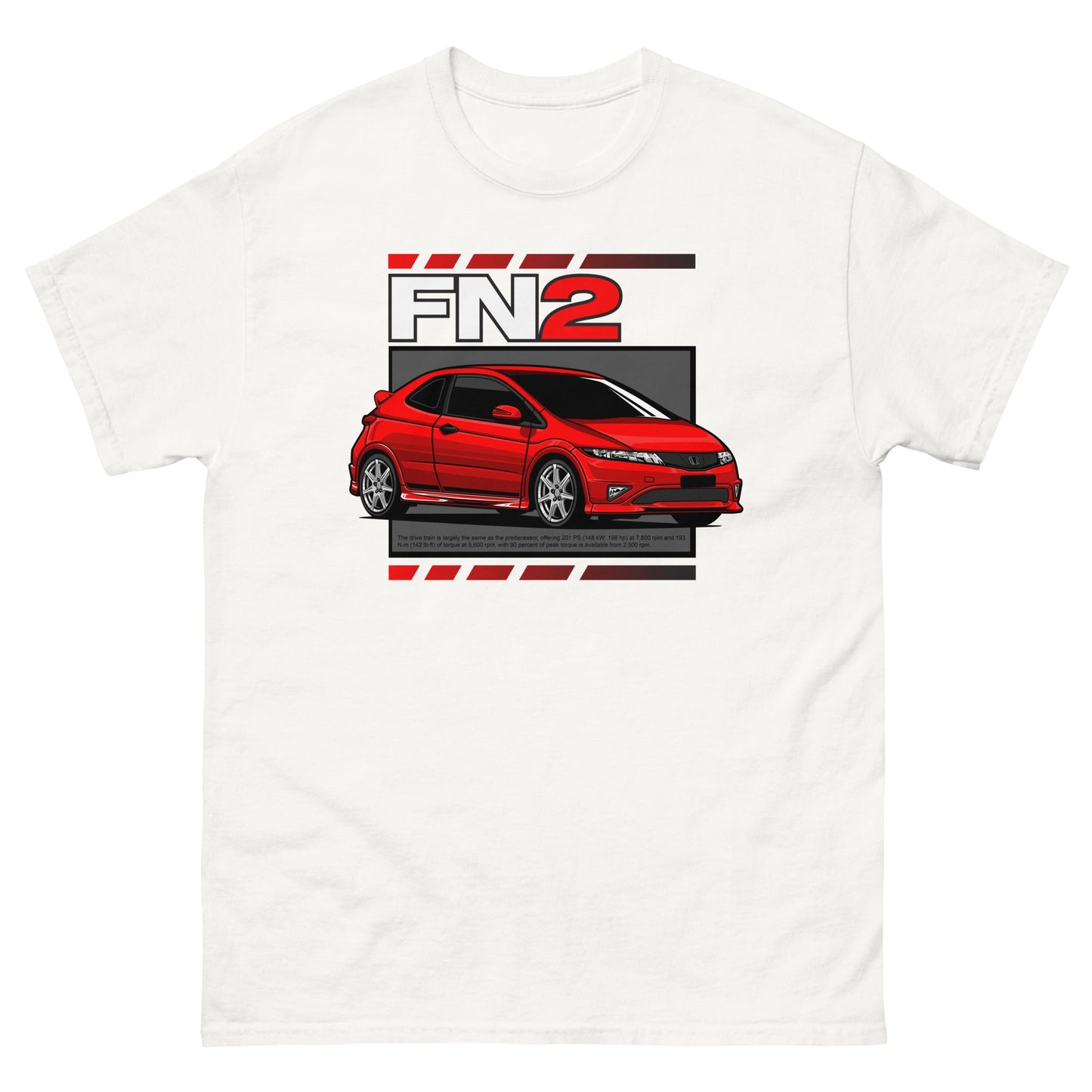 FN2 type R civic T-shirt, 100% cotton - ShopKiamond