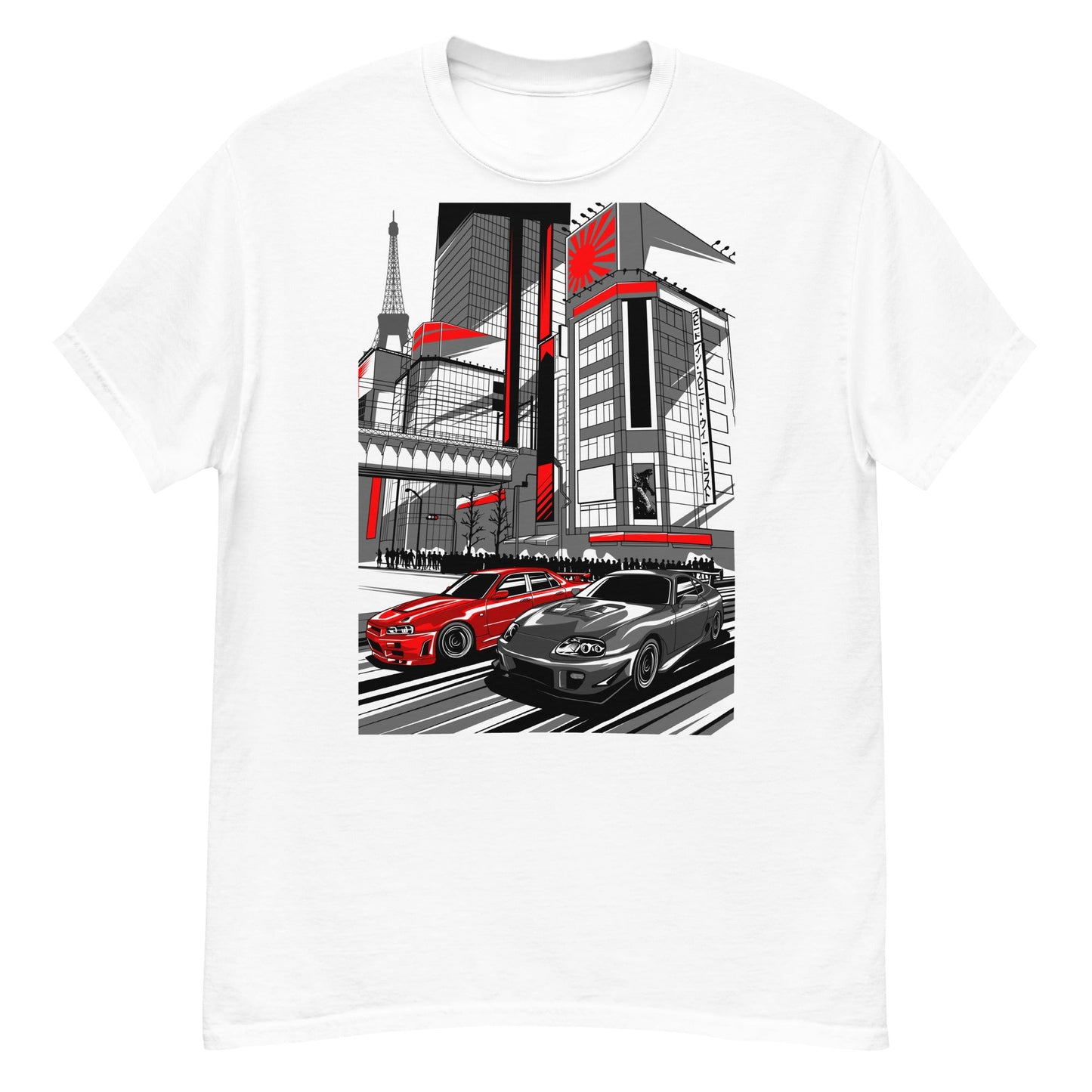 Japan Rivals Supra Skyline gtr mk2 t-shirt white