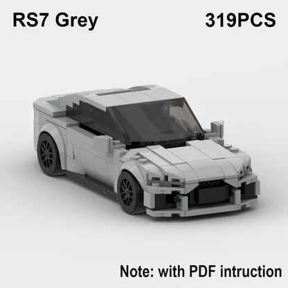 Speed r8 r7 rs6 rs7 Sports gt8 Car Building Blocks toy