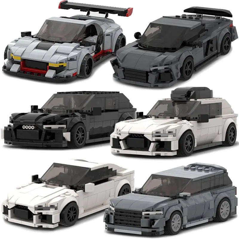 Speed r8 r7 rs6 rs7 Sports gt8 Car Building Blocks toy