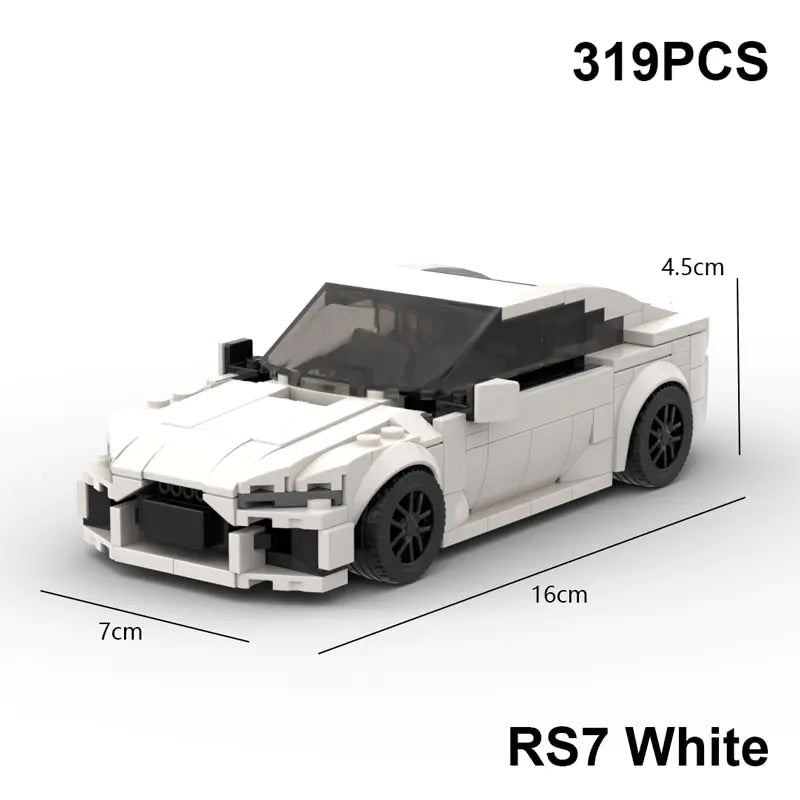 Speed r8 r7 rs6 rs7 Sports gt8 Car Building Blocks toy