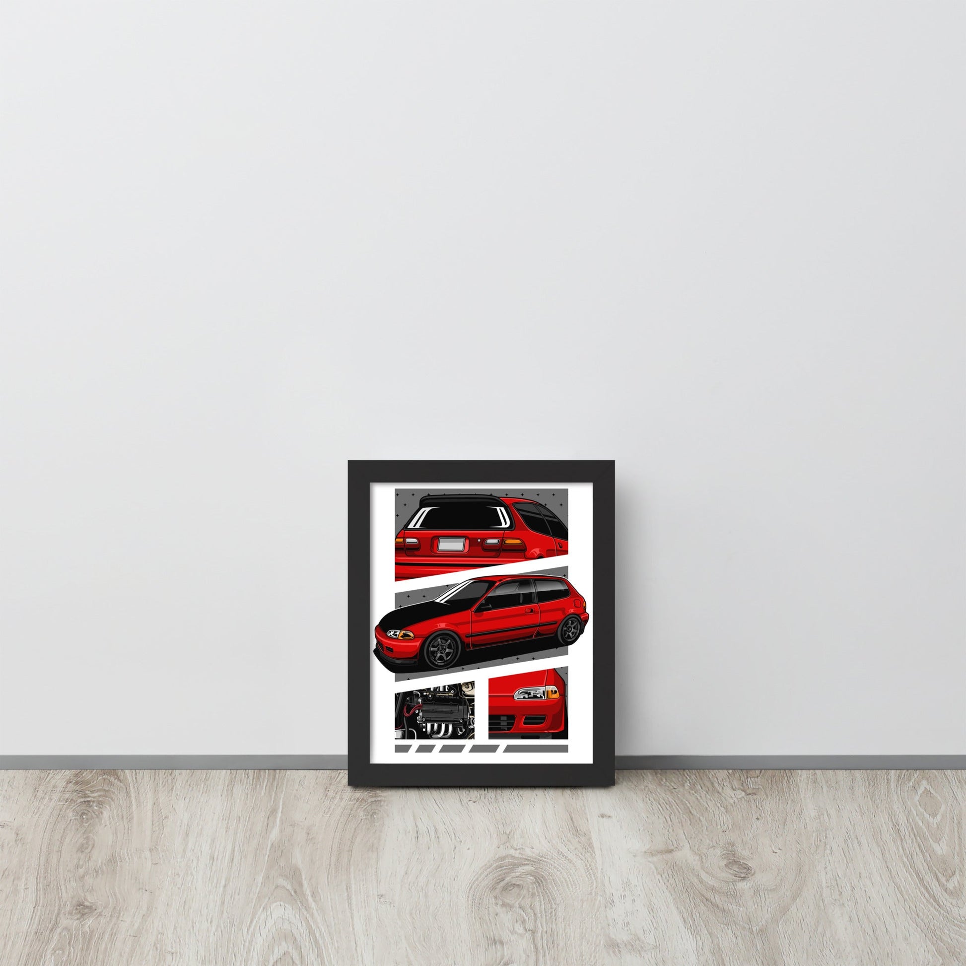 import Car EG Si 1992 Framed poster matte, gift idea – ShopKiamond