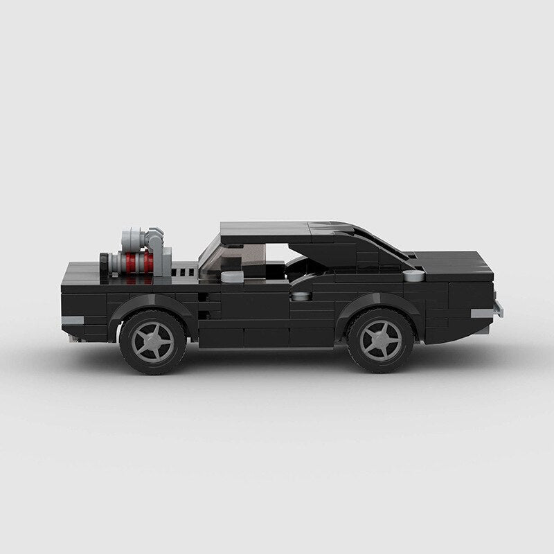 MOC Black muscle american Model Cars - ShopKiamond