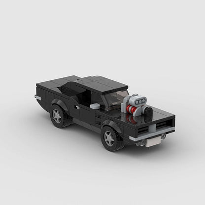 MOC Black muscle american Model Cars - ShopKiamond